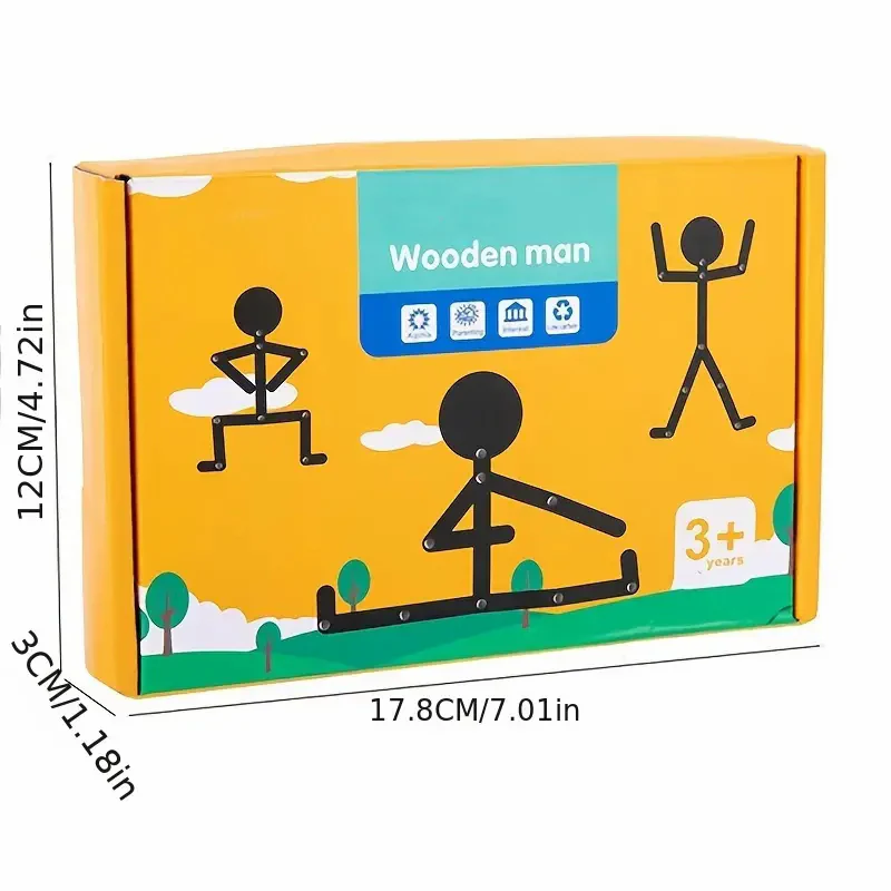 Montessori 24pcs Creativity Matching Puzzles Game Wooden Toys - Image 6
