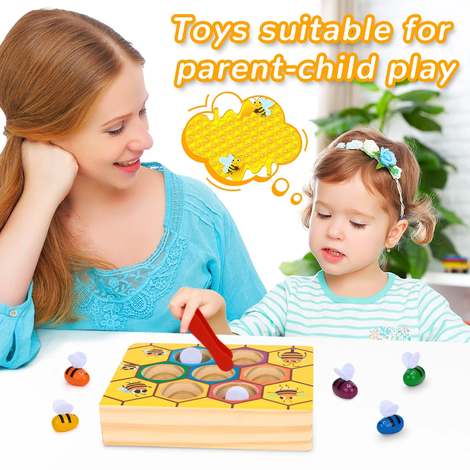Montessori Beehive Matching Game Colour Recognition - Toy Gifts for Kids - Image 5