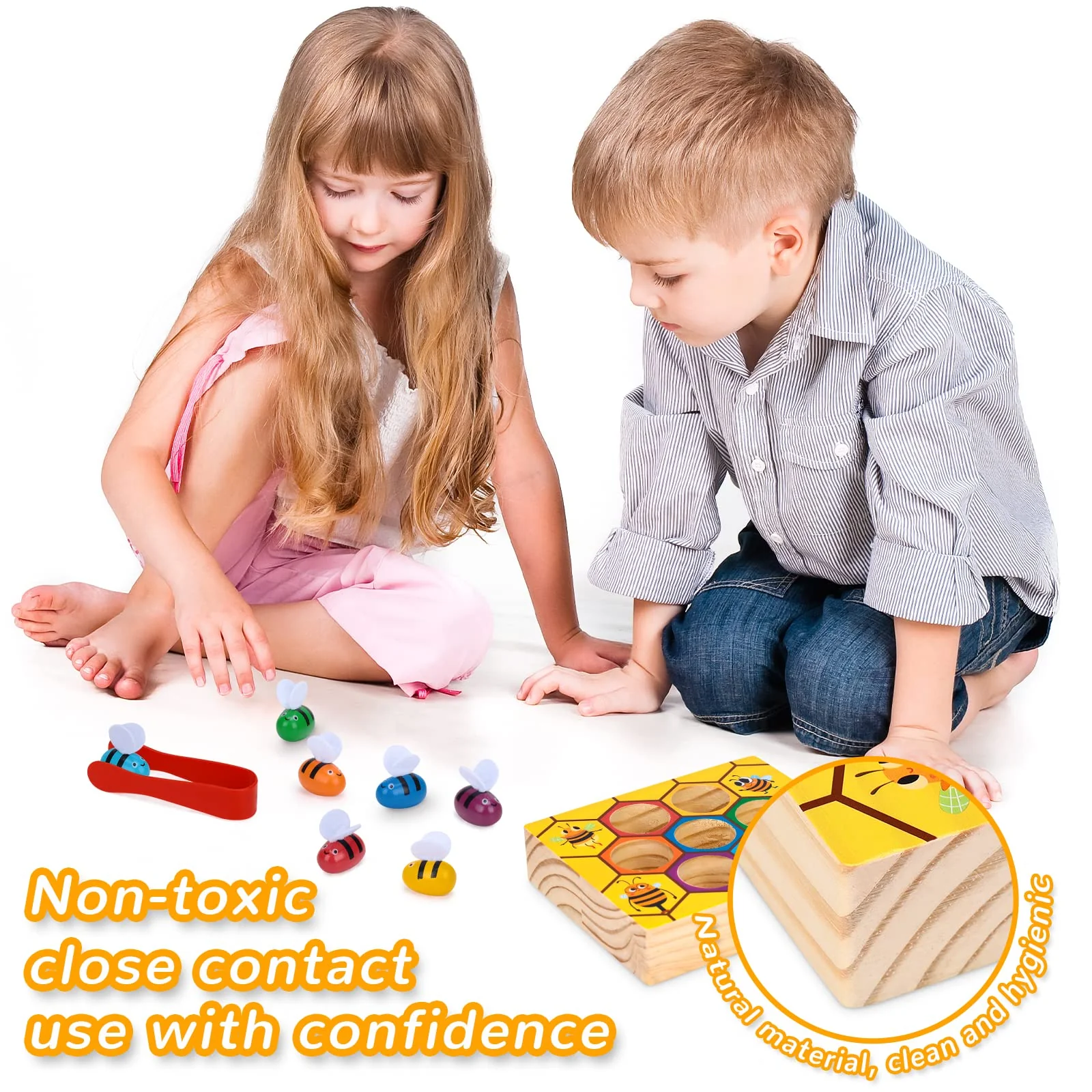 Montessori Beehive Matching Game Colour Recognition - Toy Gifts for Kids - Image 7