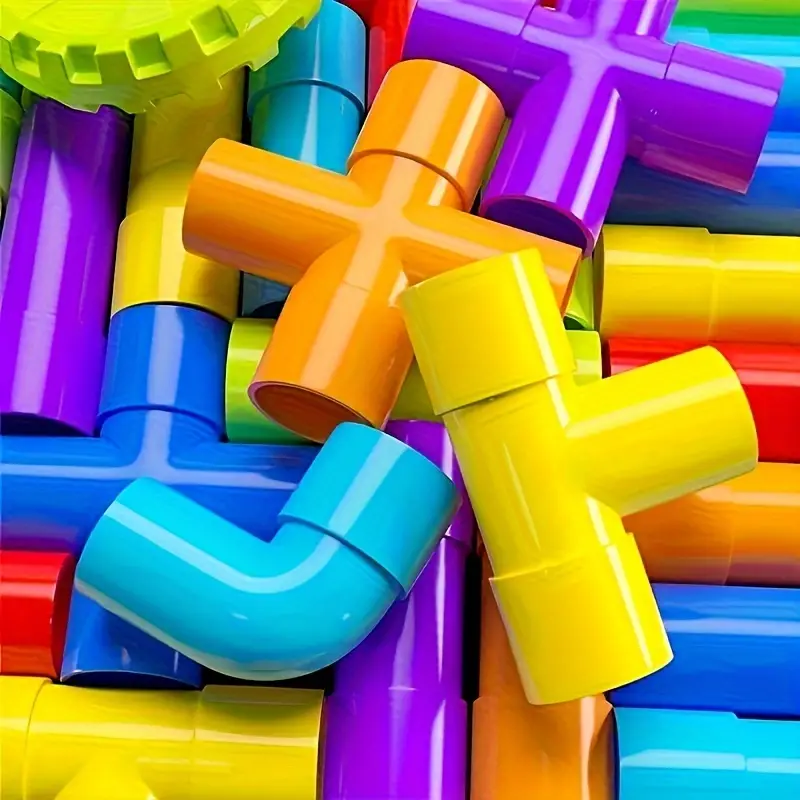 Montessori Building Blocks Water Pipe Toys - Image 4