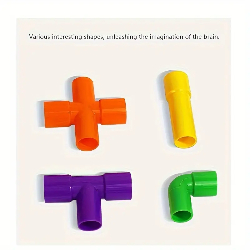 Montessori Building Blocks Water Pipe Toys - Image 5