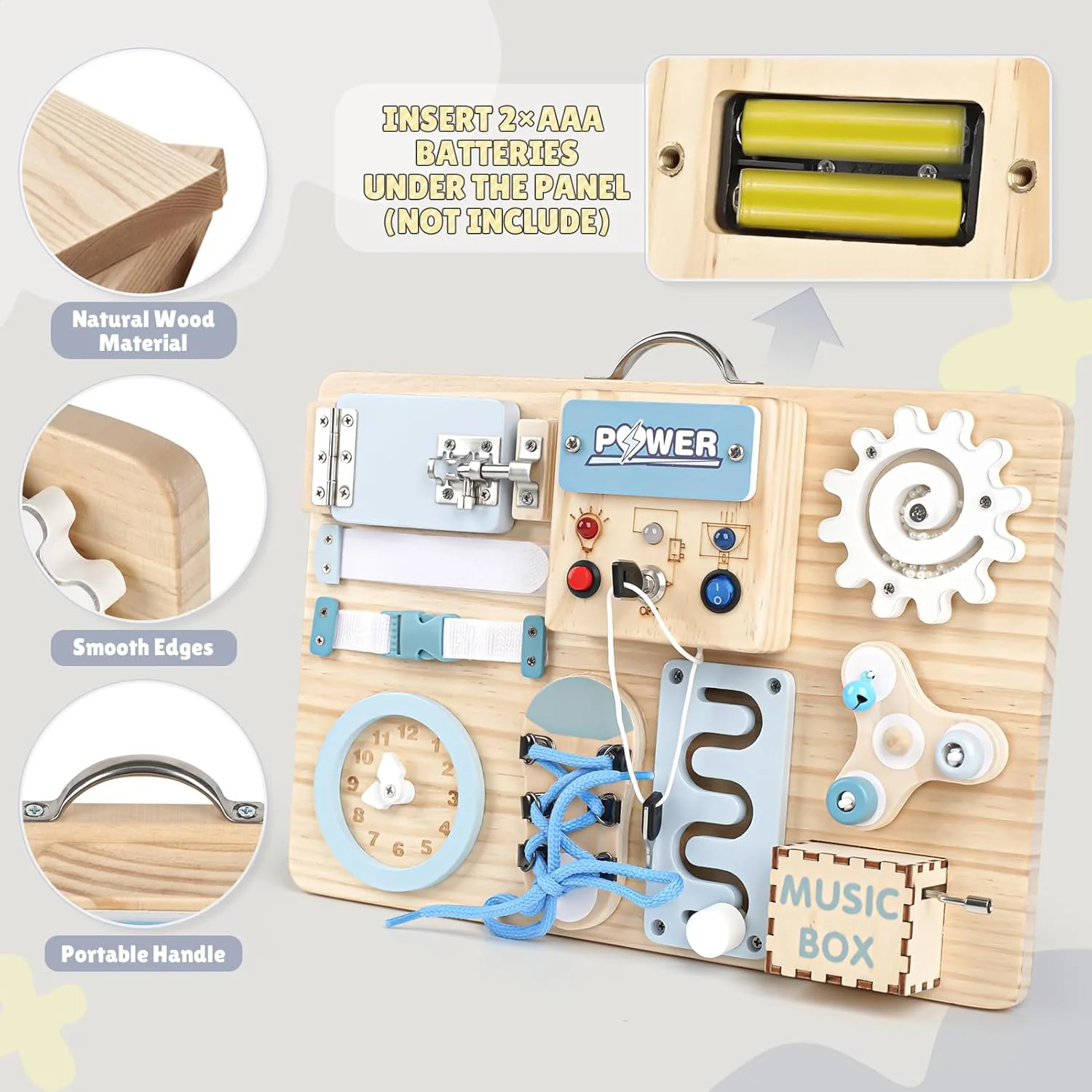Montessori Busy Board for Toddlers - Image 5