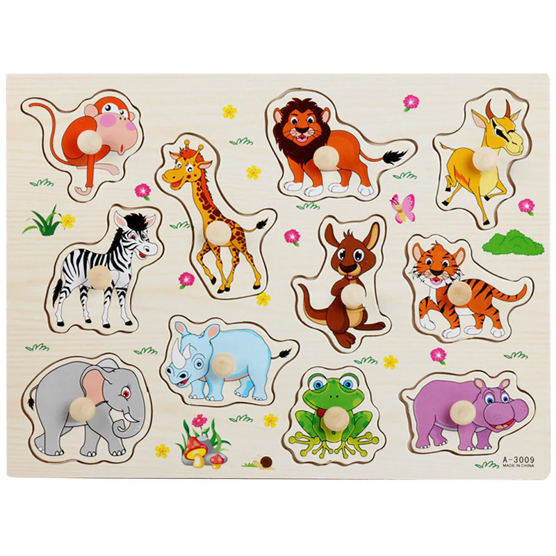 Montessori Early Learning Wooden Toys Shape Awareness Puzzle Boards - Image 10