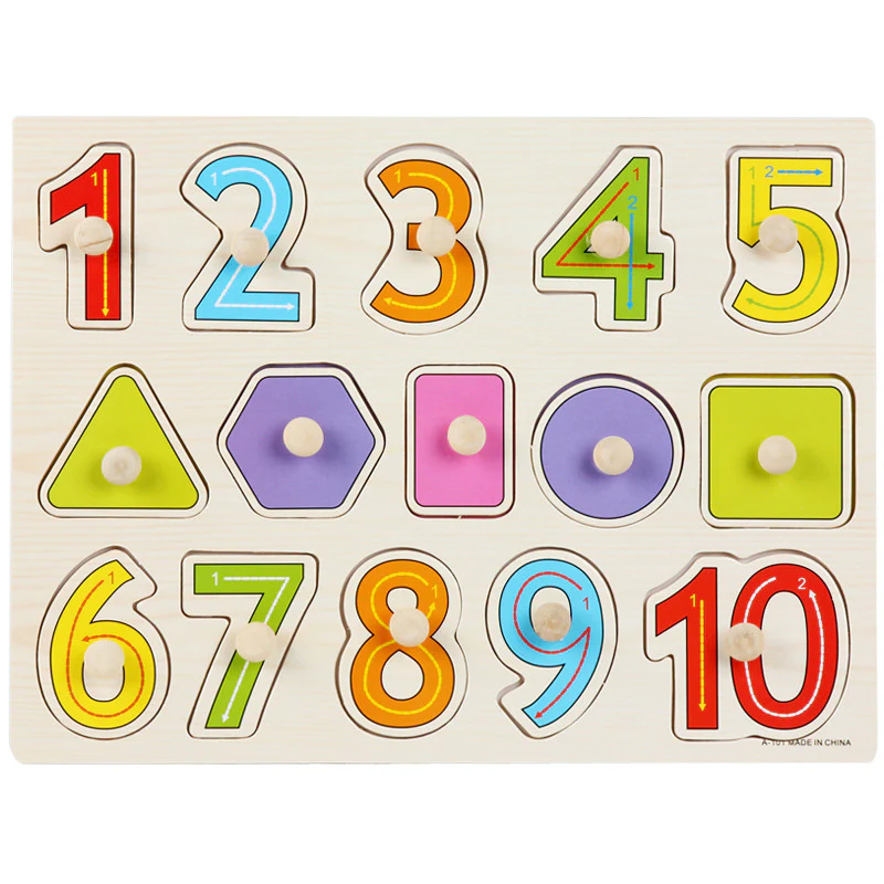 Montessori Early Learning Wooden Toys Shape Awareness Puzzle Boards - Image 11