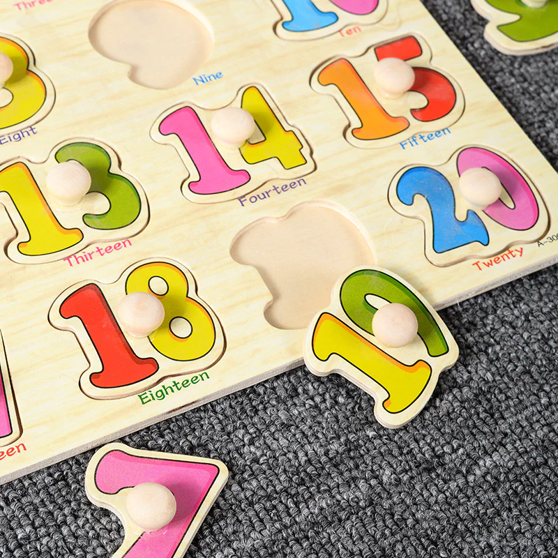 Montessori Early Learning Wooden Toys Shape Awareness Puzzle Boards - Image 4