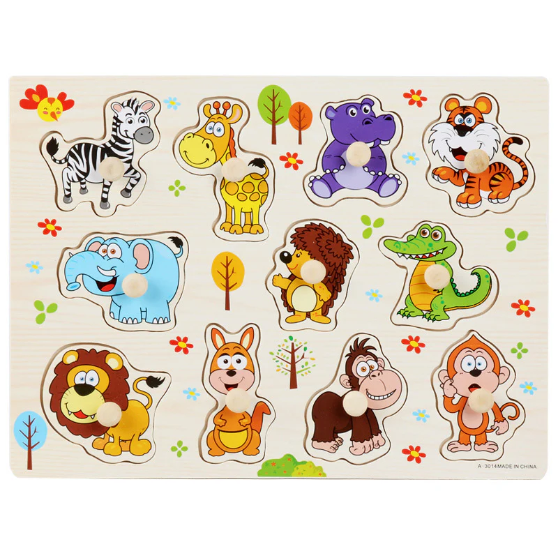 Montessori Early Learning Wooden Toys Shape Awareness Puzzle Boards - Image 6