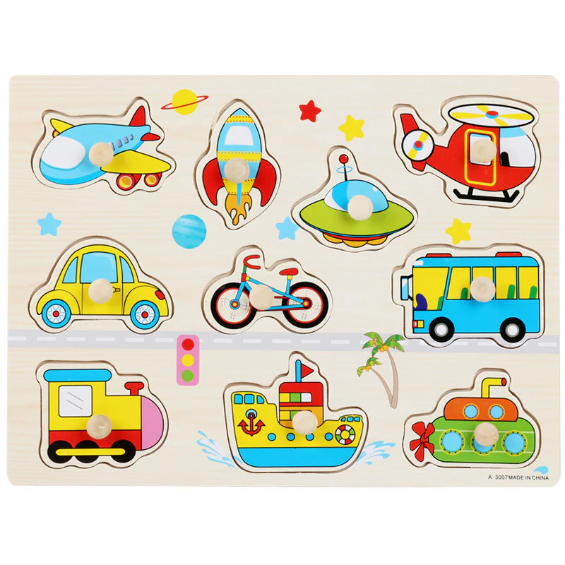 Montessori Early Learning Wooden Toys Shape Awareness Puzzle Boards - Image 8