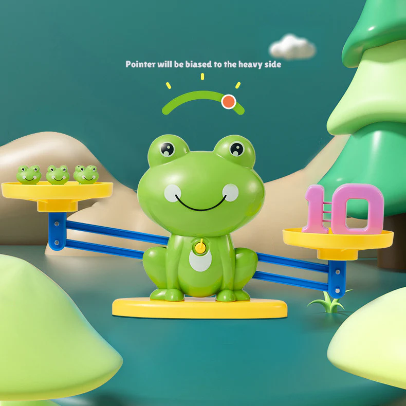 Montessori Frog Math Early Learning Balance Scale Toys - Image 3