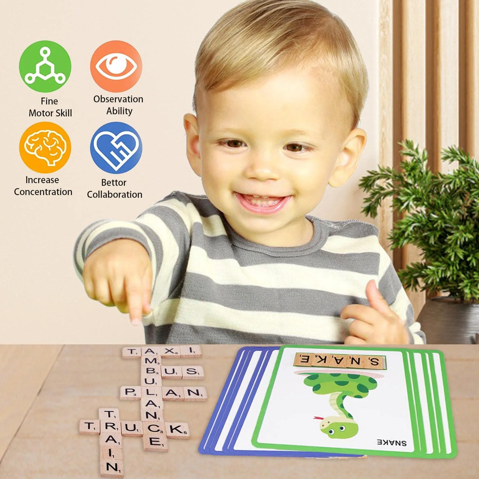 Montessori Spelling Games - Letter Matching Games for Kids - Image 3