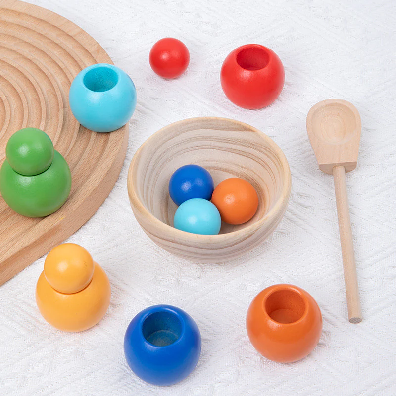 Montessori Wooden Sorting Ball Toy - Image 3