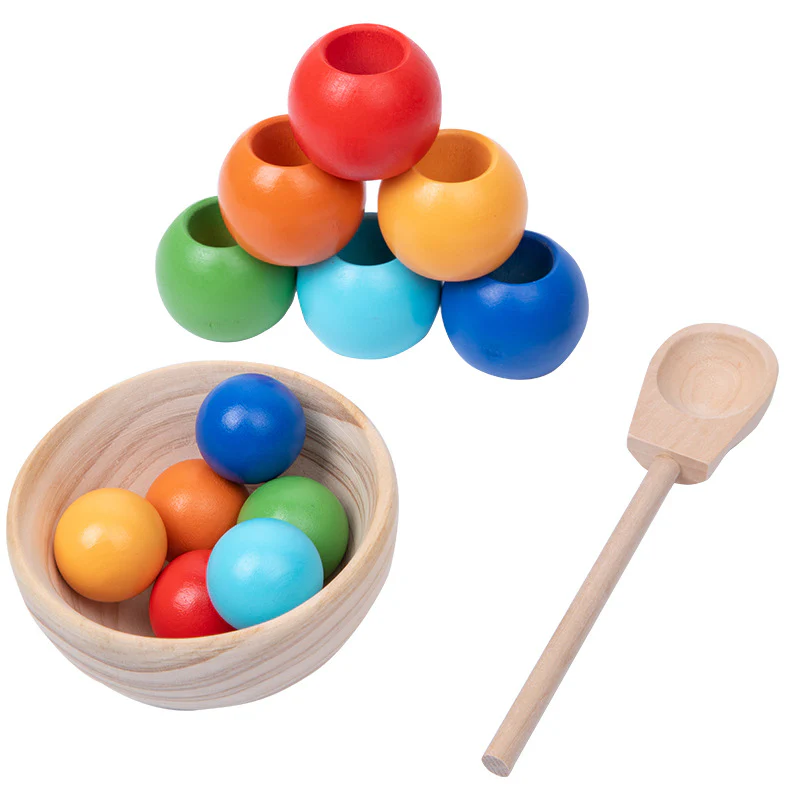 Montessori Wooden Sorting Ball Toy - Image 5