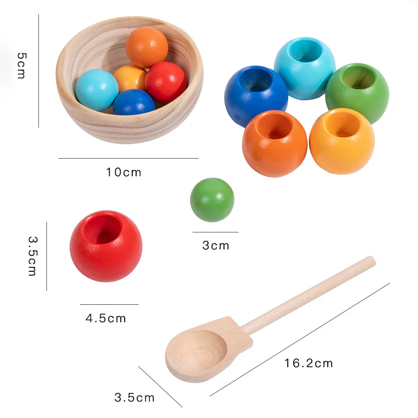 Montessori Wooden Sorting Ball Toy - Image 6