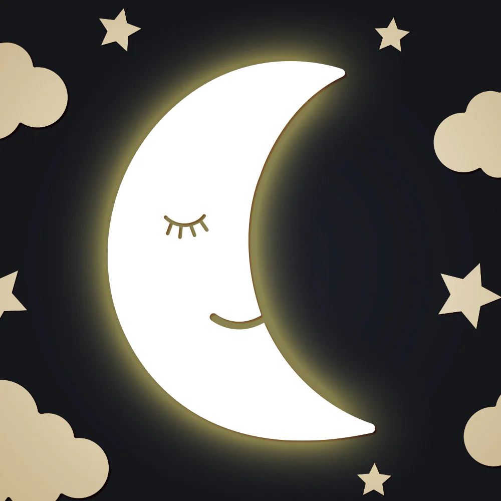 Moon and Cloud Wall Night Light - Image 4