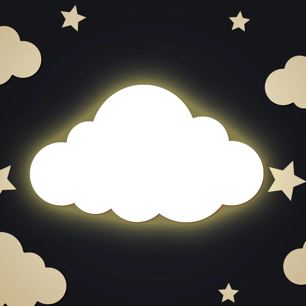 Moon and Cloud Wall Night Light - Image 5