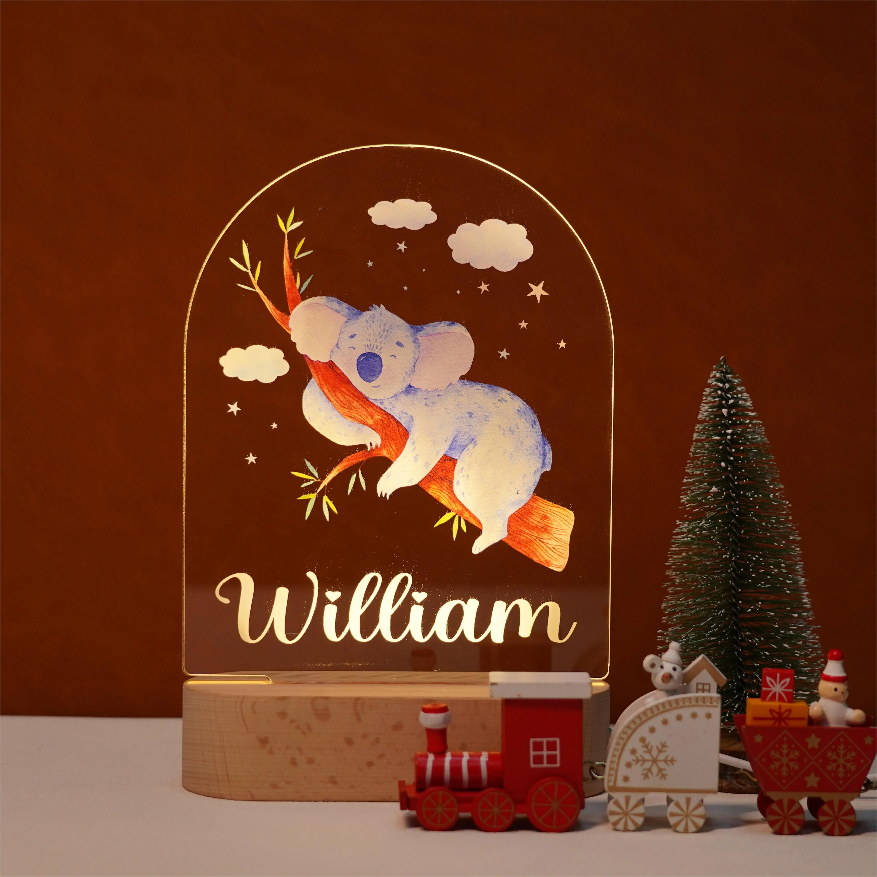 Baby Name Night Light Lamp - Koala - Image 2