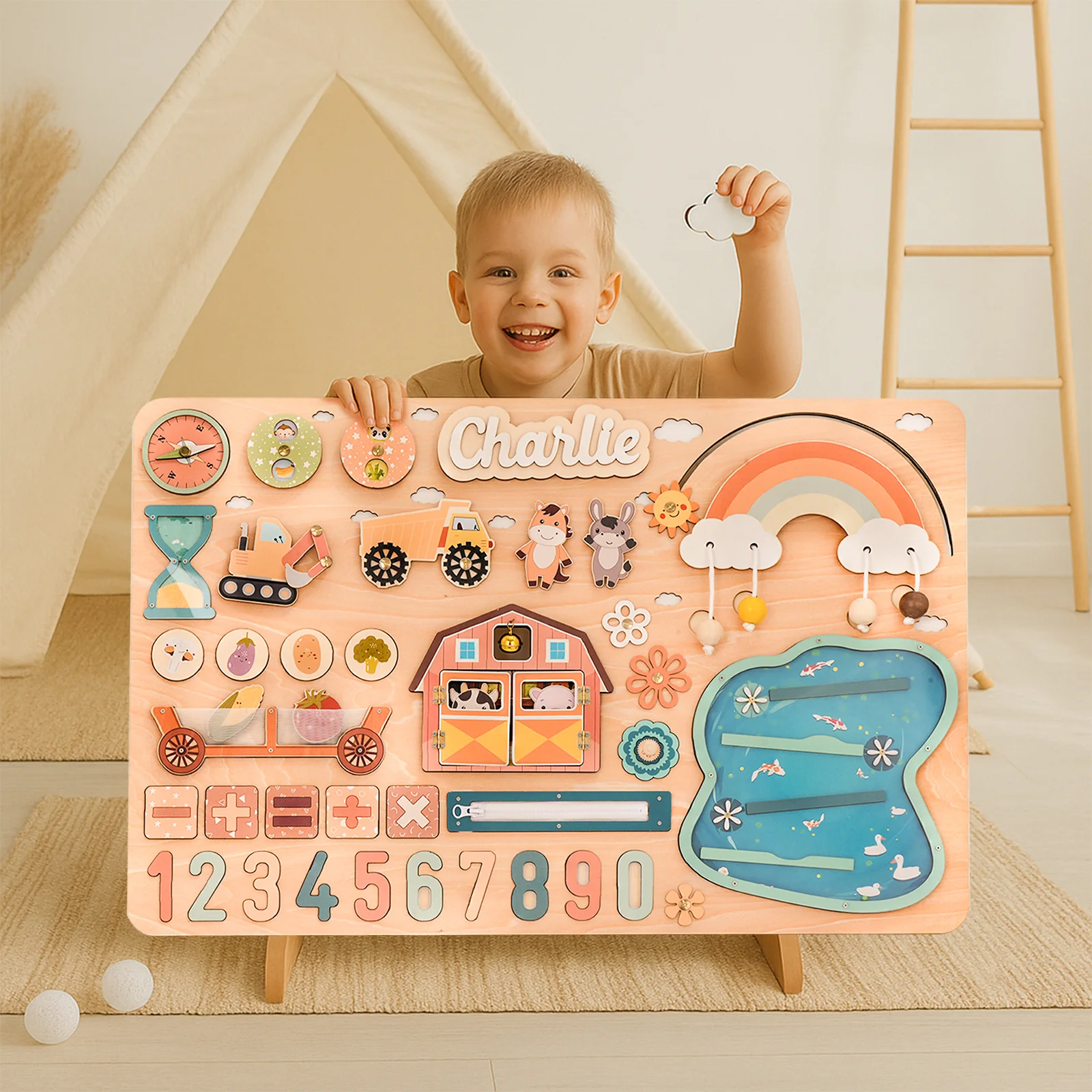 Personalised Montessori Busy Board - Image 3