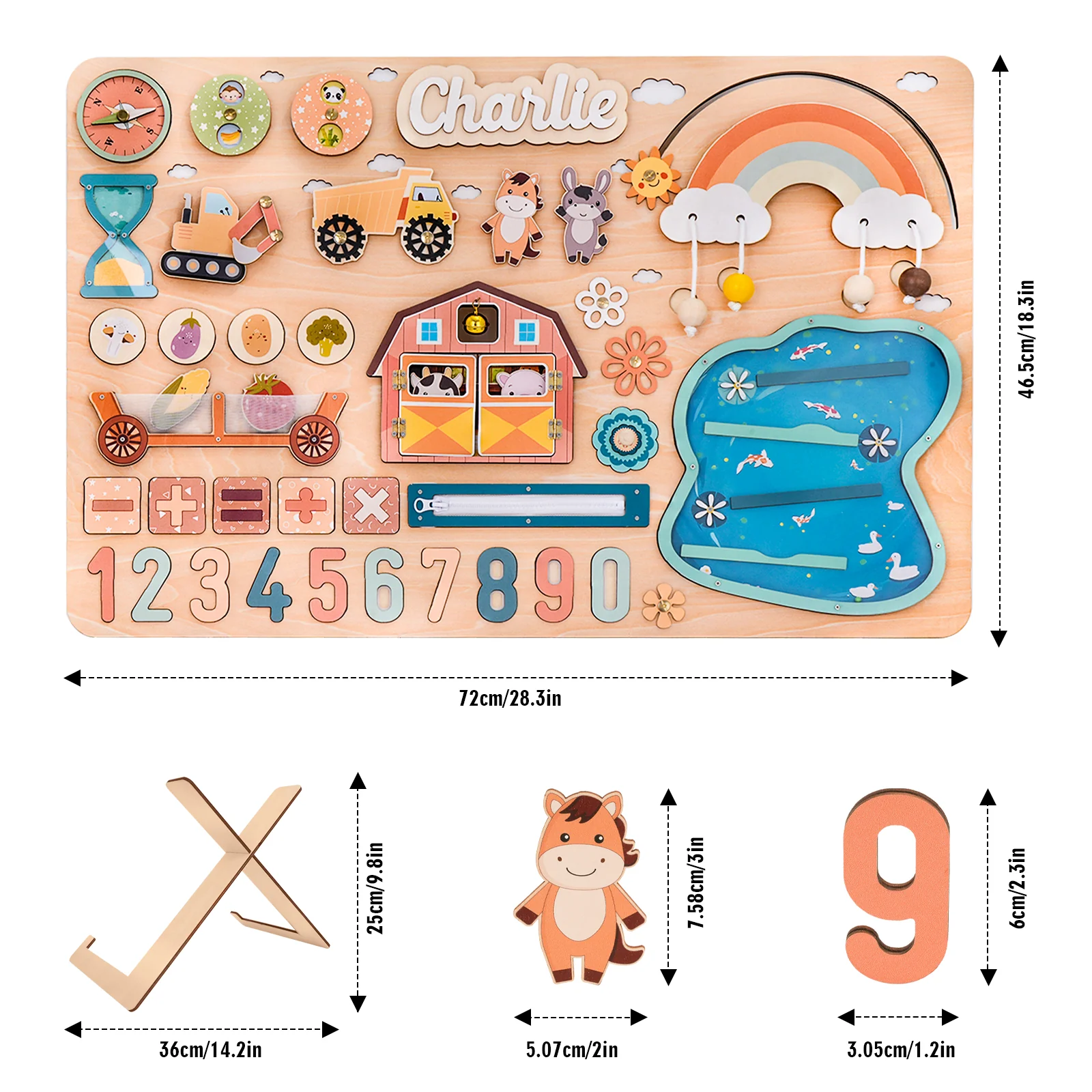 Personalised Montessori Busy Board - Image 9