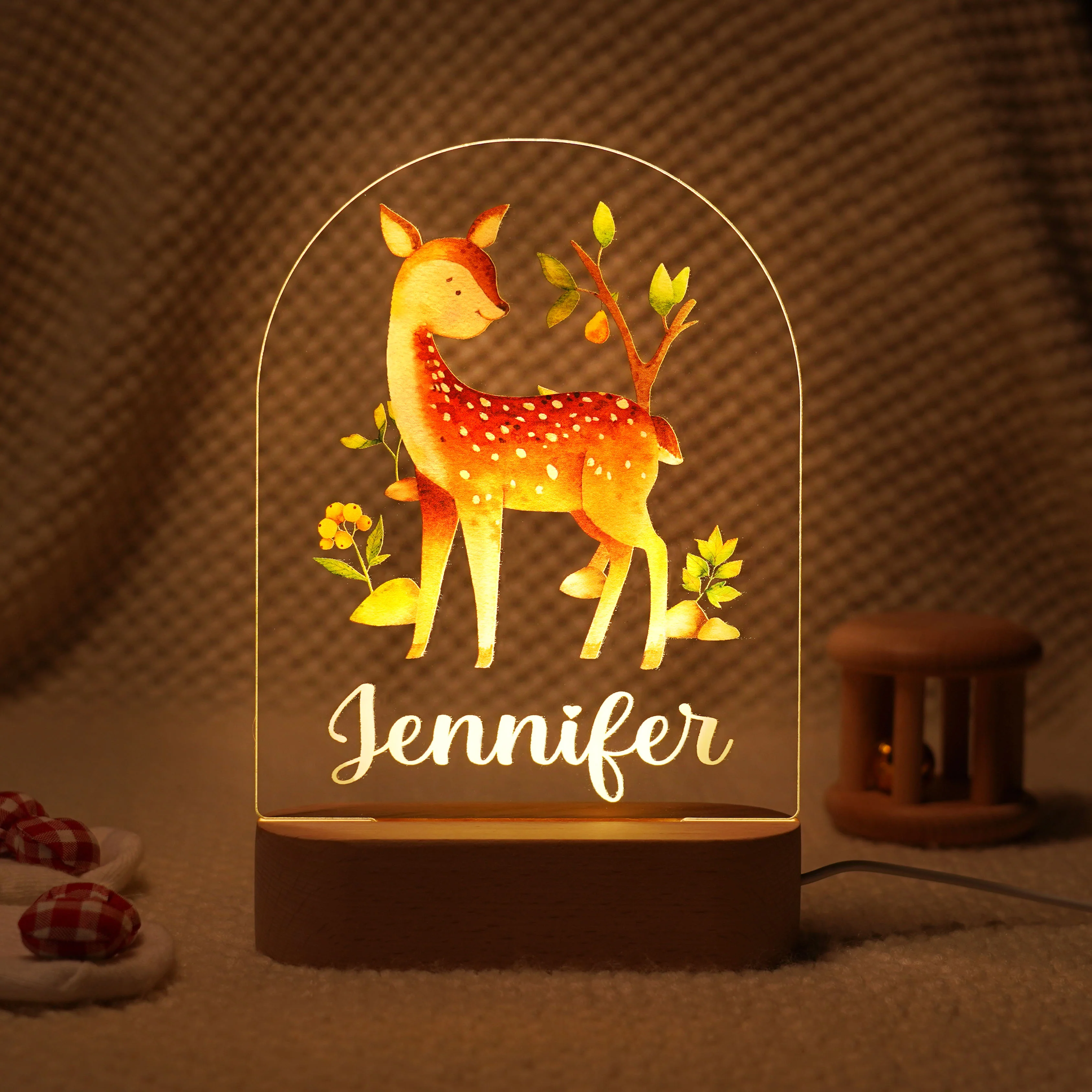 Personalised Baby Name Night Light Lamp - Image 10