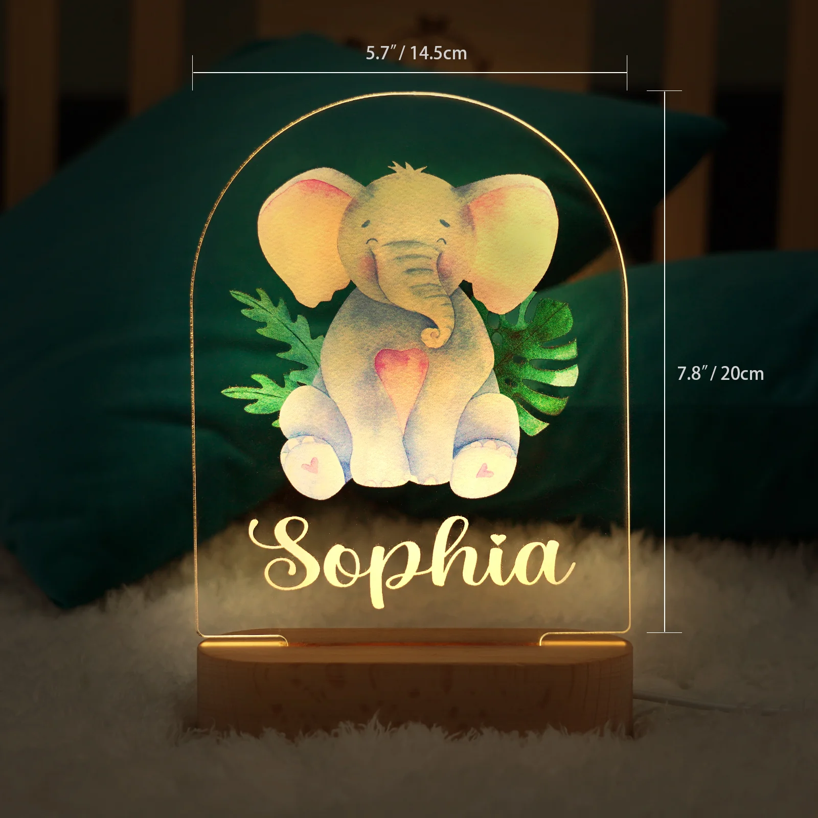 Personalised Baby Name Night Light Lamp - Image 12