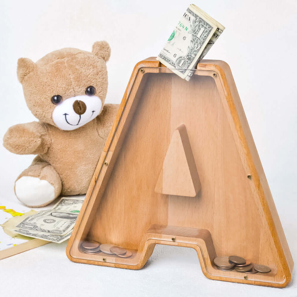 Personalized Alphabet Initial Letter Piggy Bank for Kids - Image 2