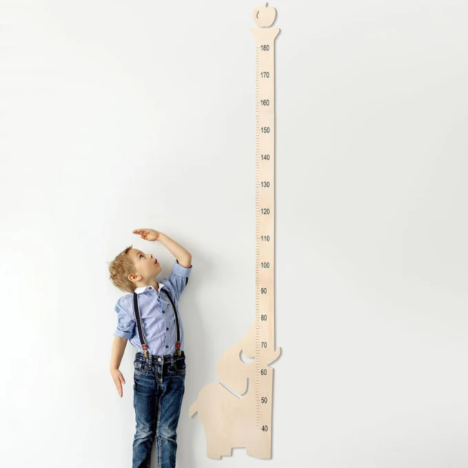 Personalized Wooden Elephant Growth Chart - Image 4