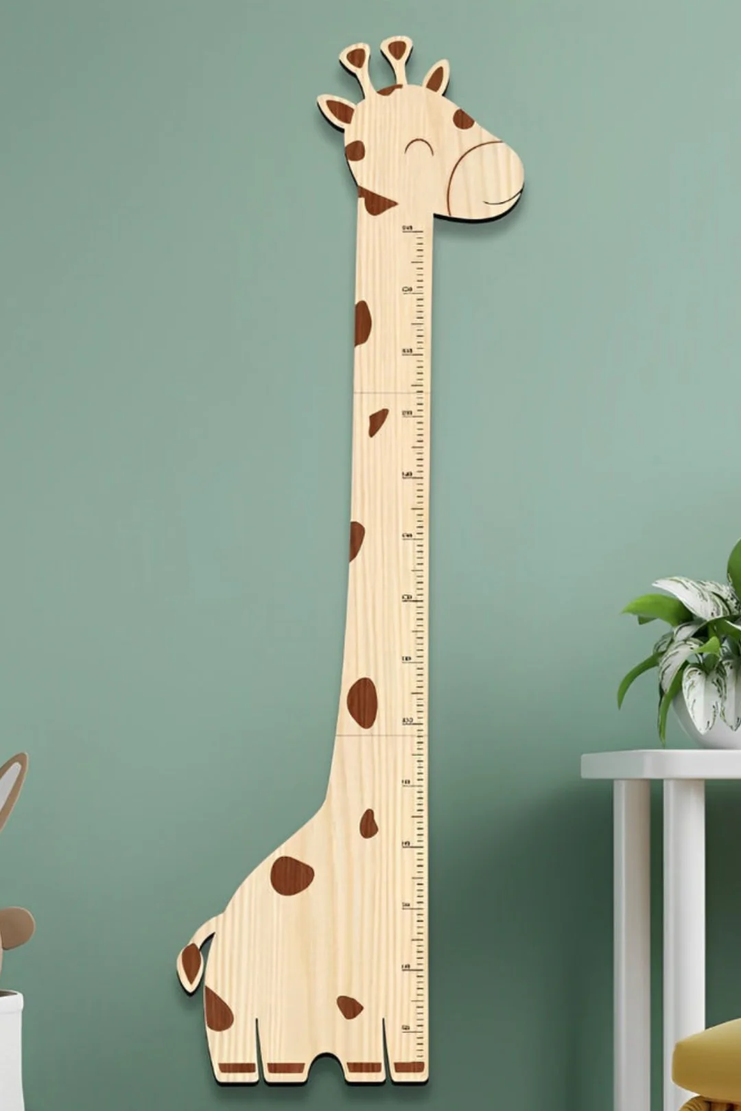 Personalized Wooden Giraffe Growth Chart Height Ruler - Image 7