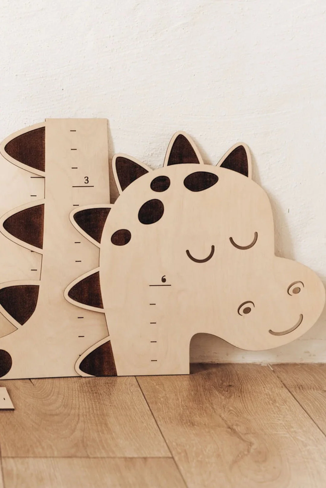 Personalized Wooden Dinosaur Growth Chart Height Ruler - Image 3