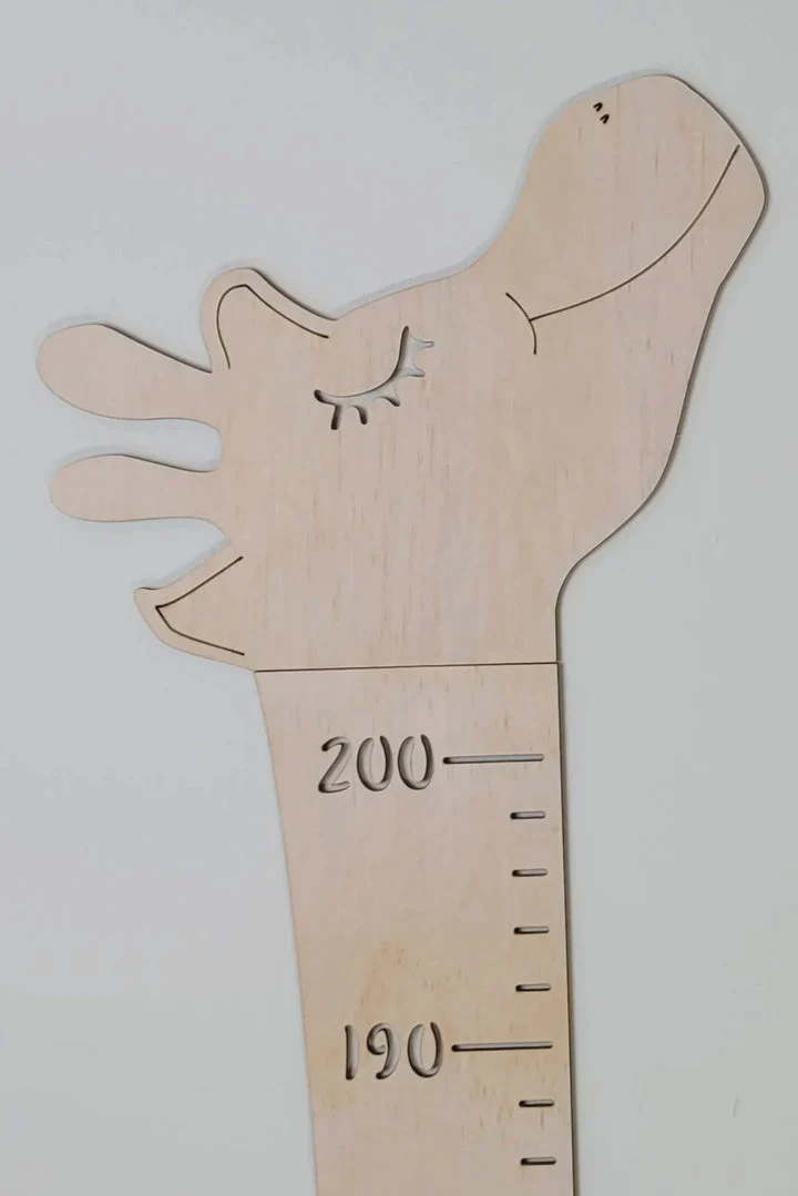 Personalized Wooden Giraffe Growth Chart Ruler - Image 3
