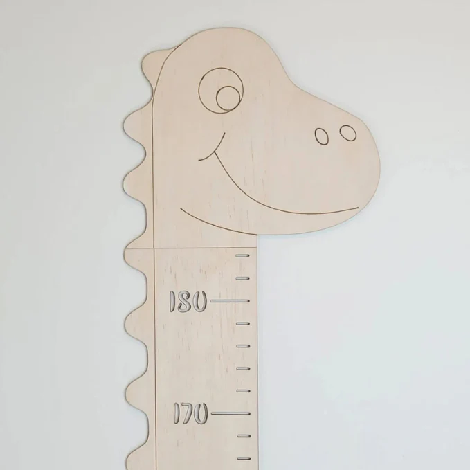 Personalized Wooden Dinosaur Growth Chart Ruler - Image 3