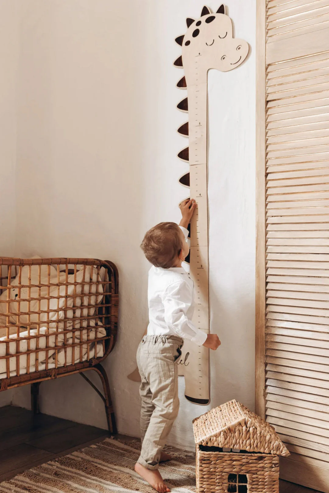 Personalized Wooden Dinosaur Growth Chart Height Ruler - Image 6