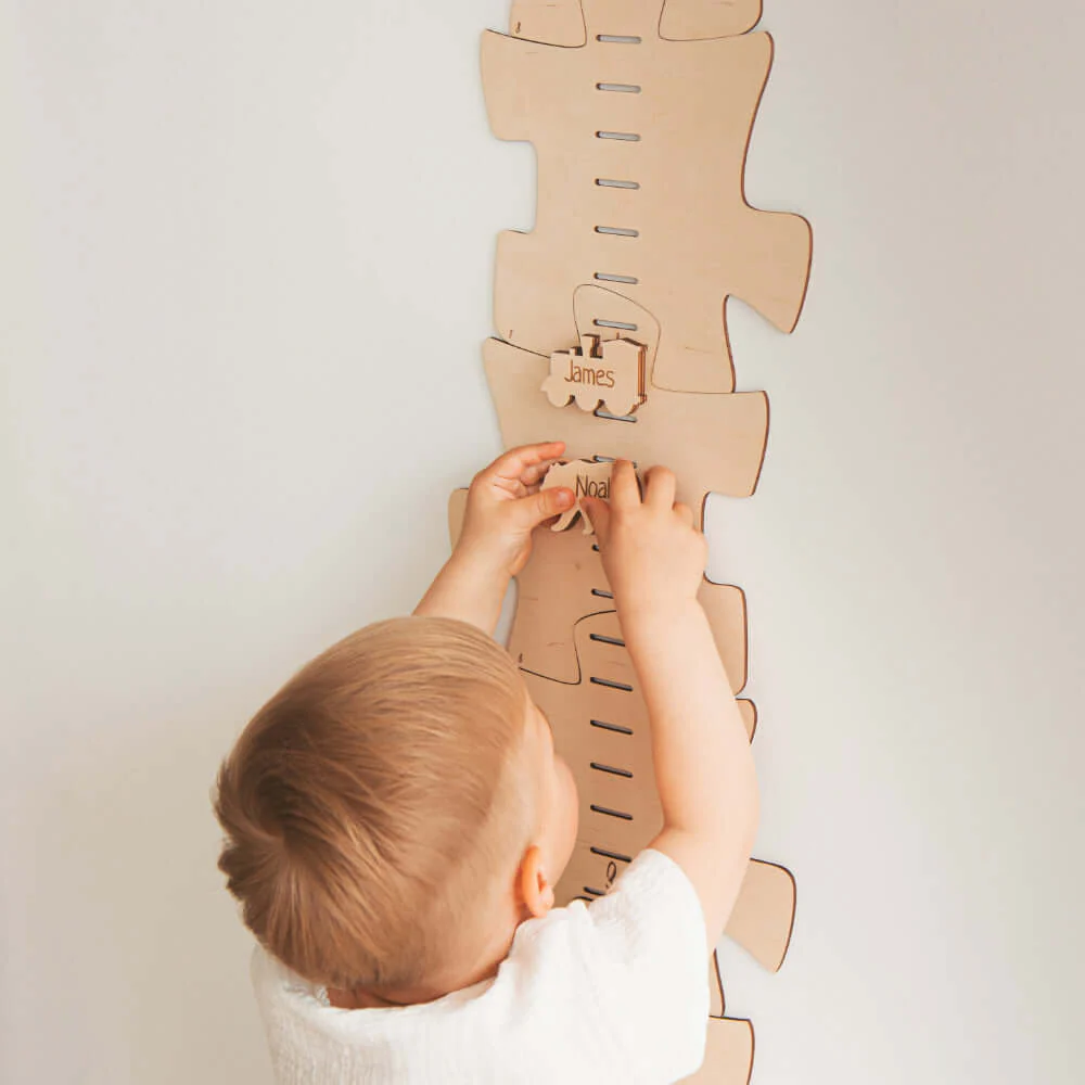 Personalized Wooden Puzzles Growth Chart Wall Decor - Image 3