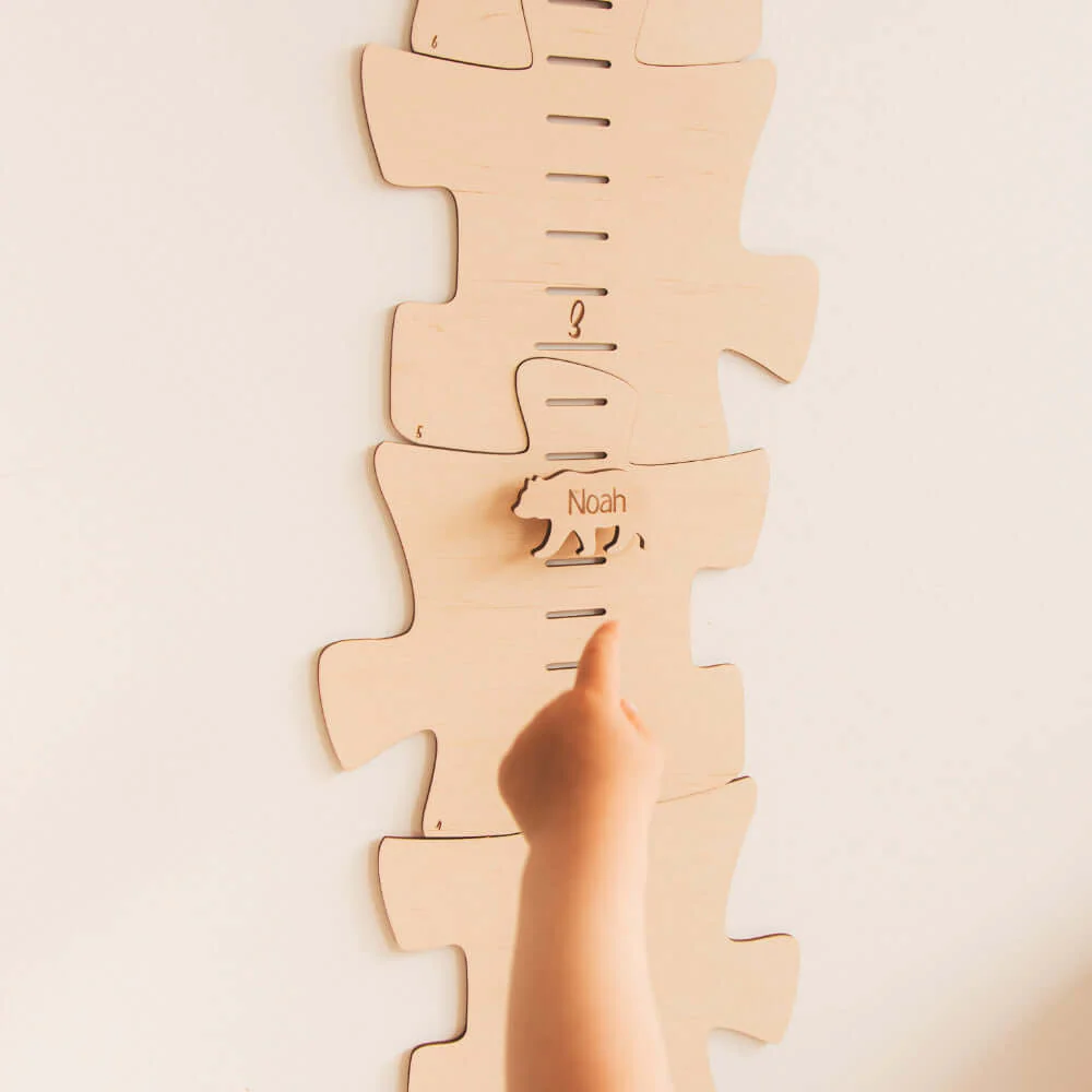 Personalized Wooden Puzzles Growth Chart Wall Decor - Image 4