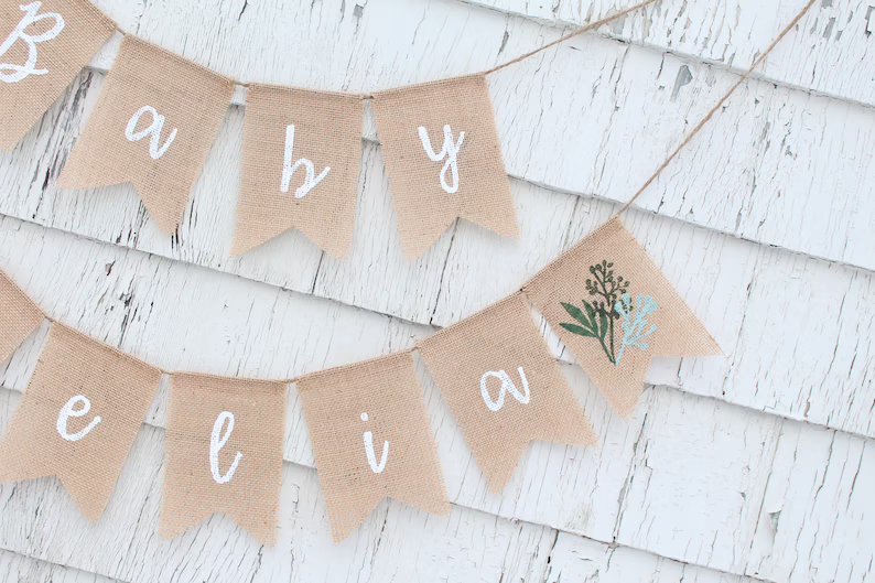 Personalized Baby Name Banner - Image 2