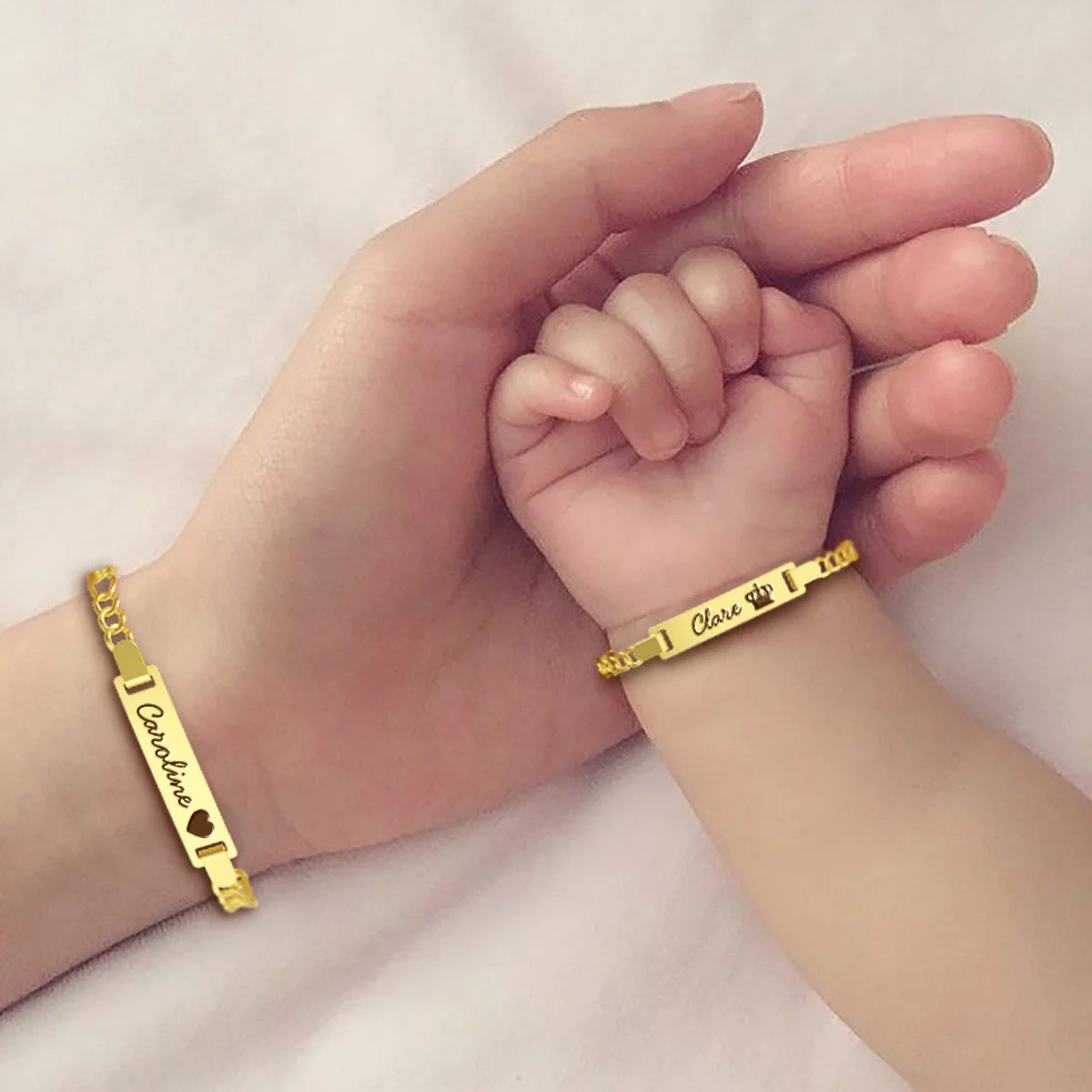 Personalized Baby Name Bracelet Family Set - Image 3