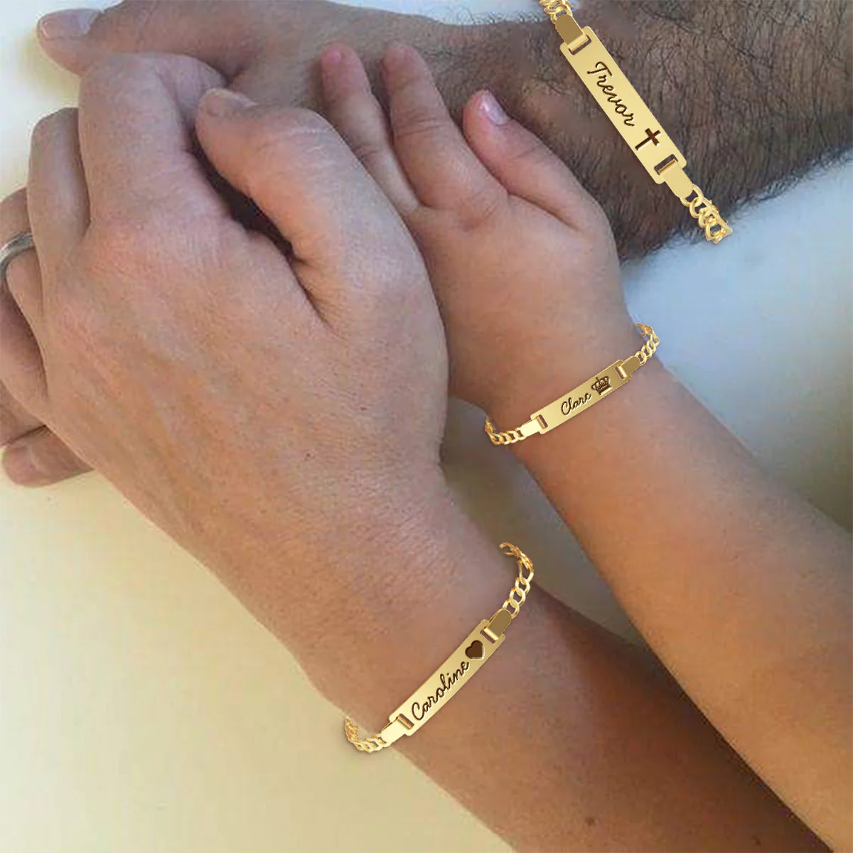 Personalized Baby Name Bracelet Family Set - Image 5