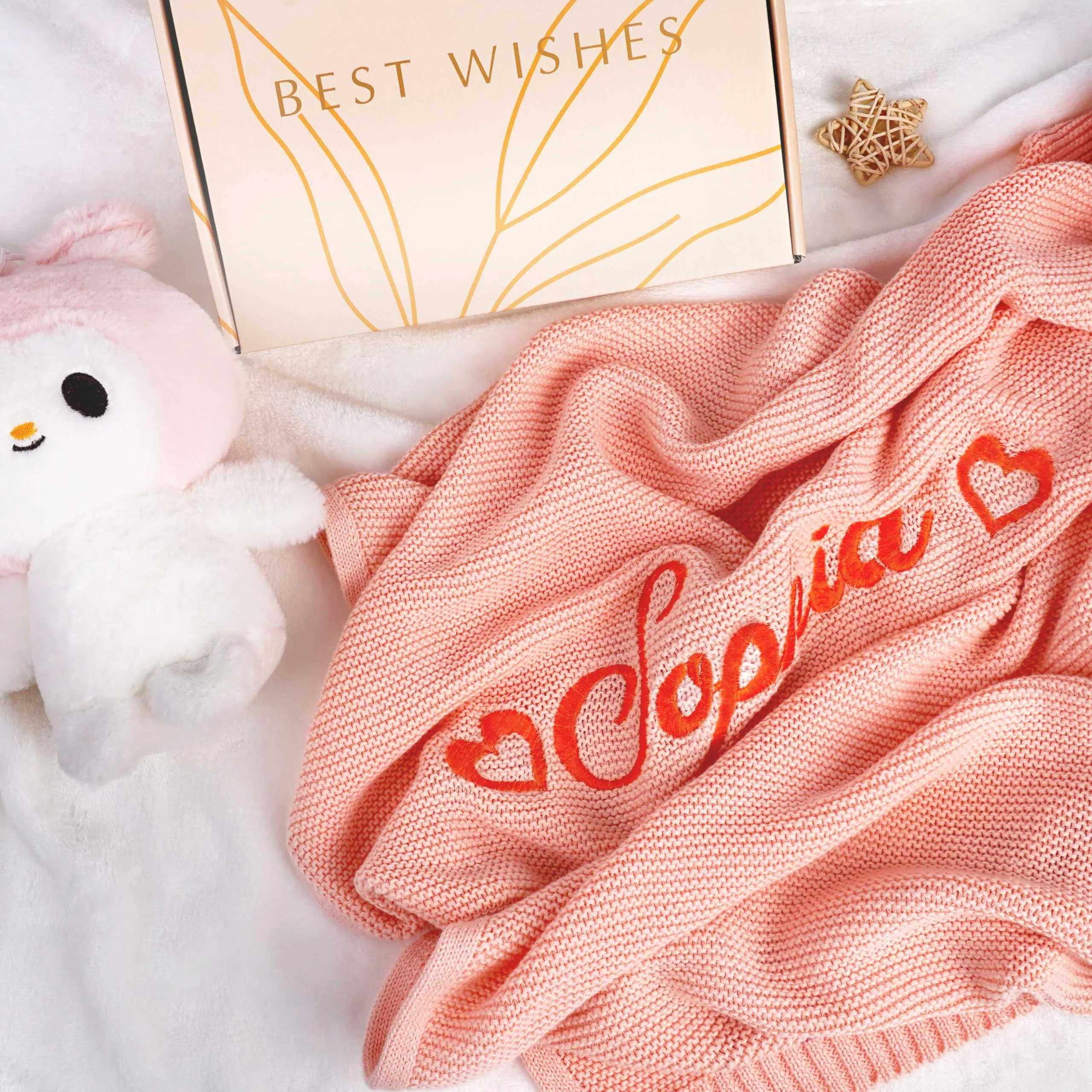 Personalized Baby Name Knit Blanket - Image 4
