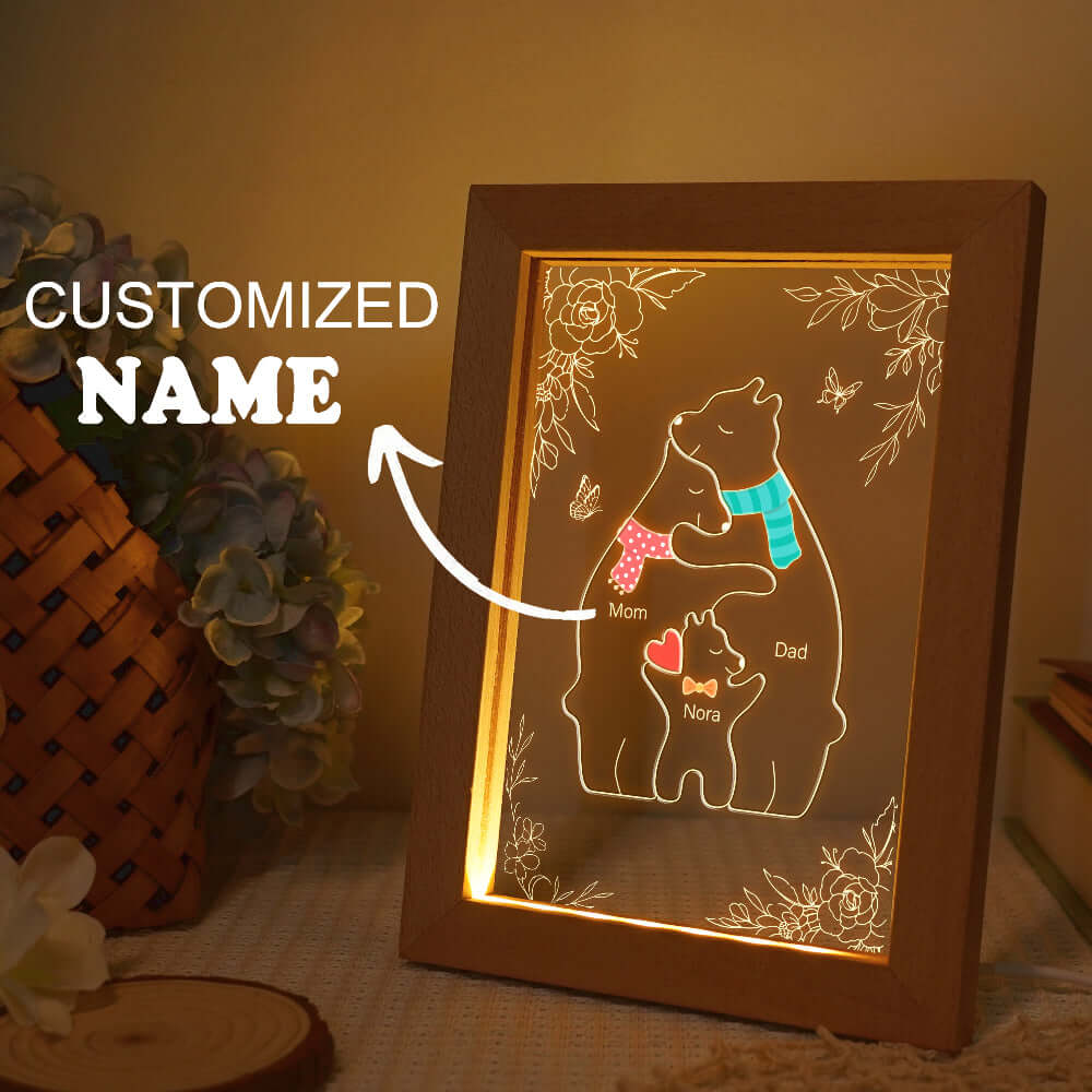 Personalized Bears Name Family Night Light - Image 4