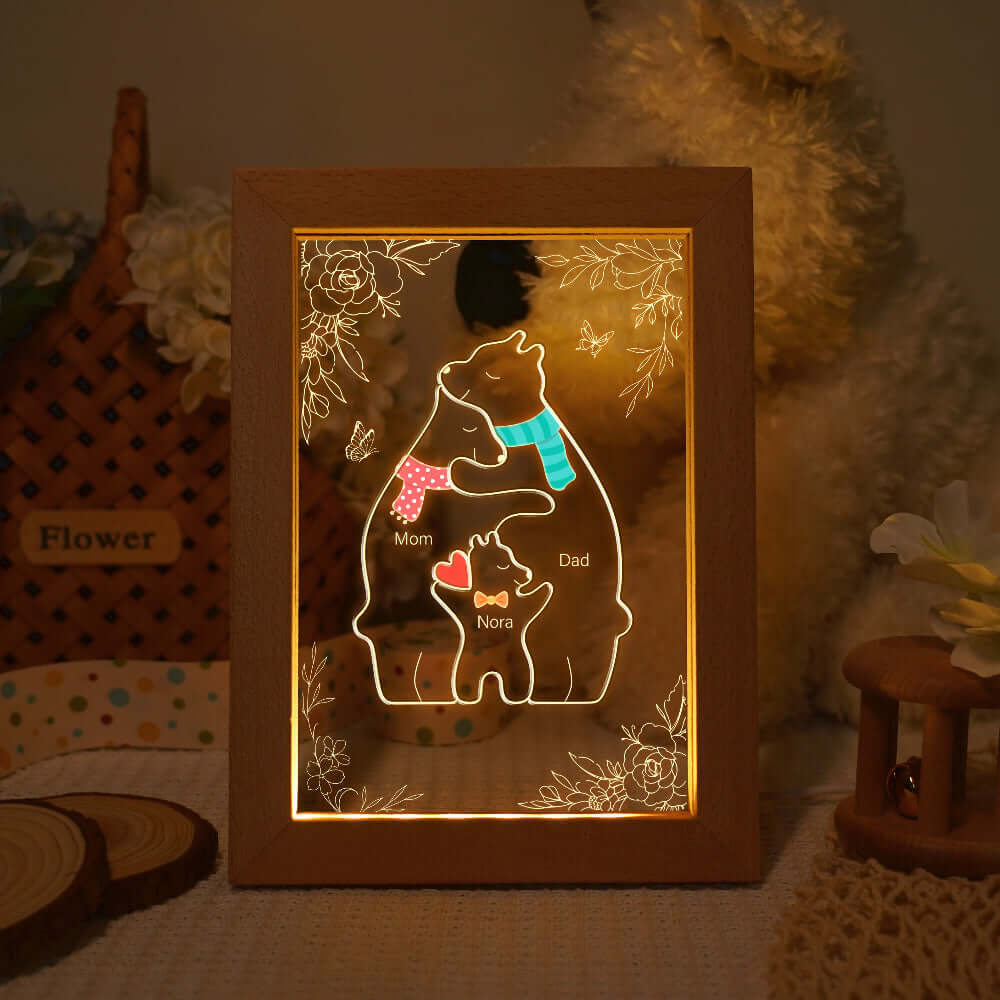 Personalized Bears Name Family Night Light - Image 8