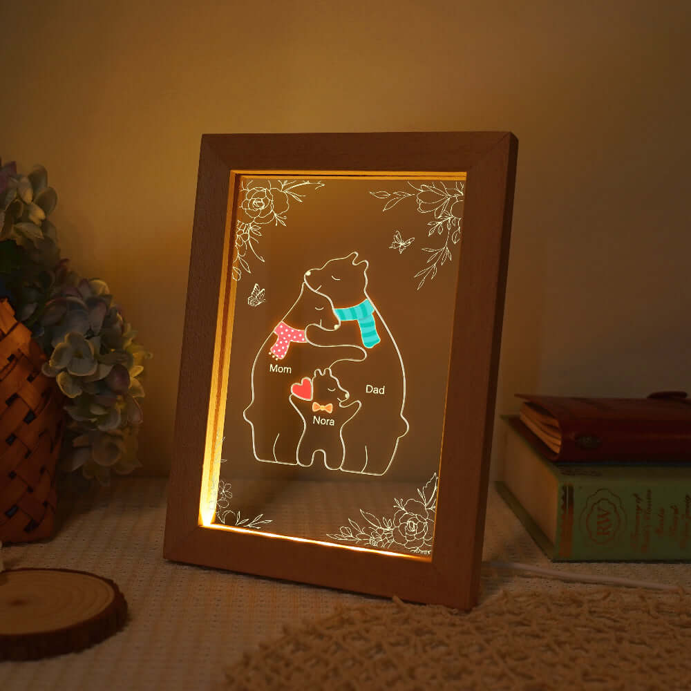 Personalized Bears Name Family Night Light - Image 9