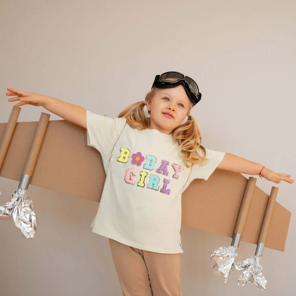 Personalized Birthday Patch T-shirt for Kids - Image 3