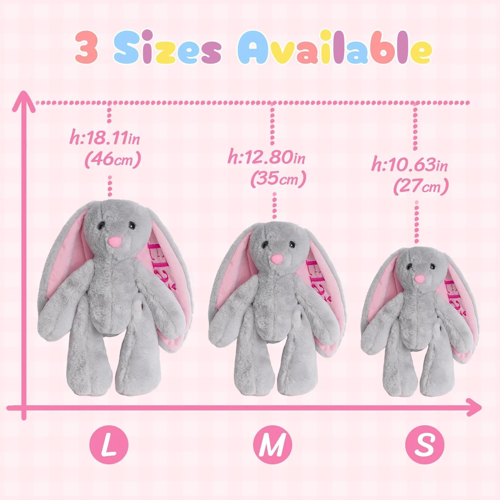 Personalized Plush Bunny – Soft Toy for Kids with Custom Name - Image 6