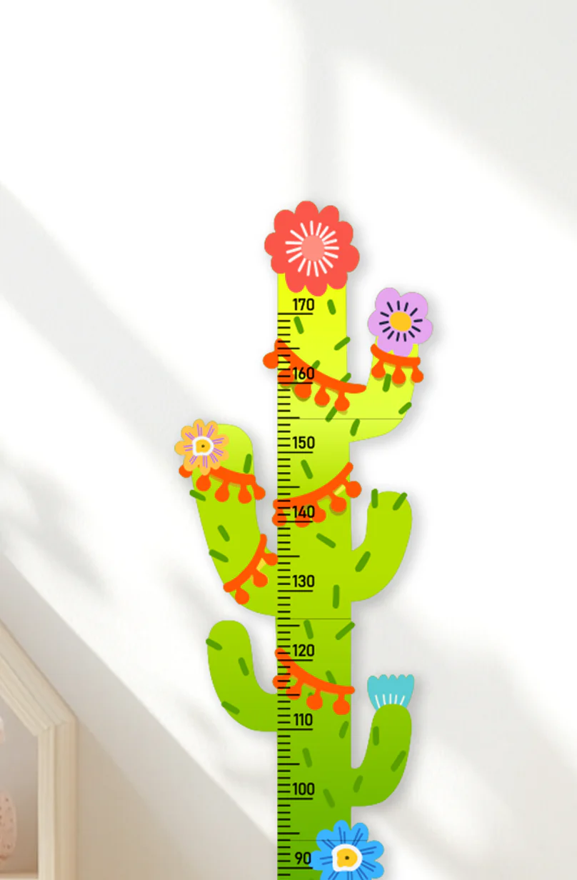 Personalized Cactus Wooden Growth Chart for Kids - Image 6