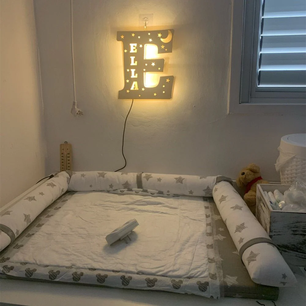 Personalized Wooden Alphabet Night Light With Name - Image 4