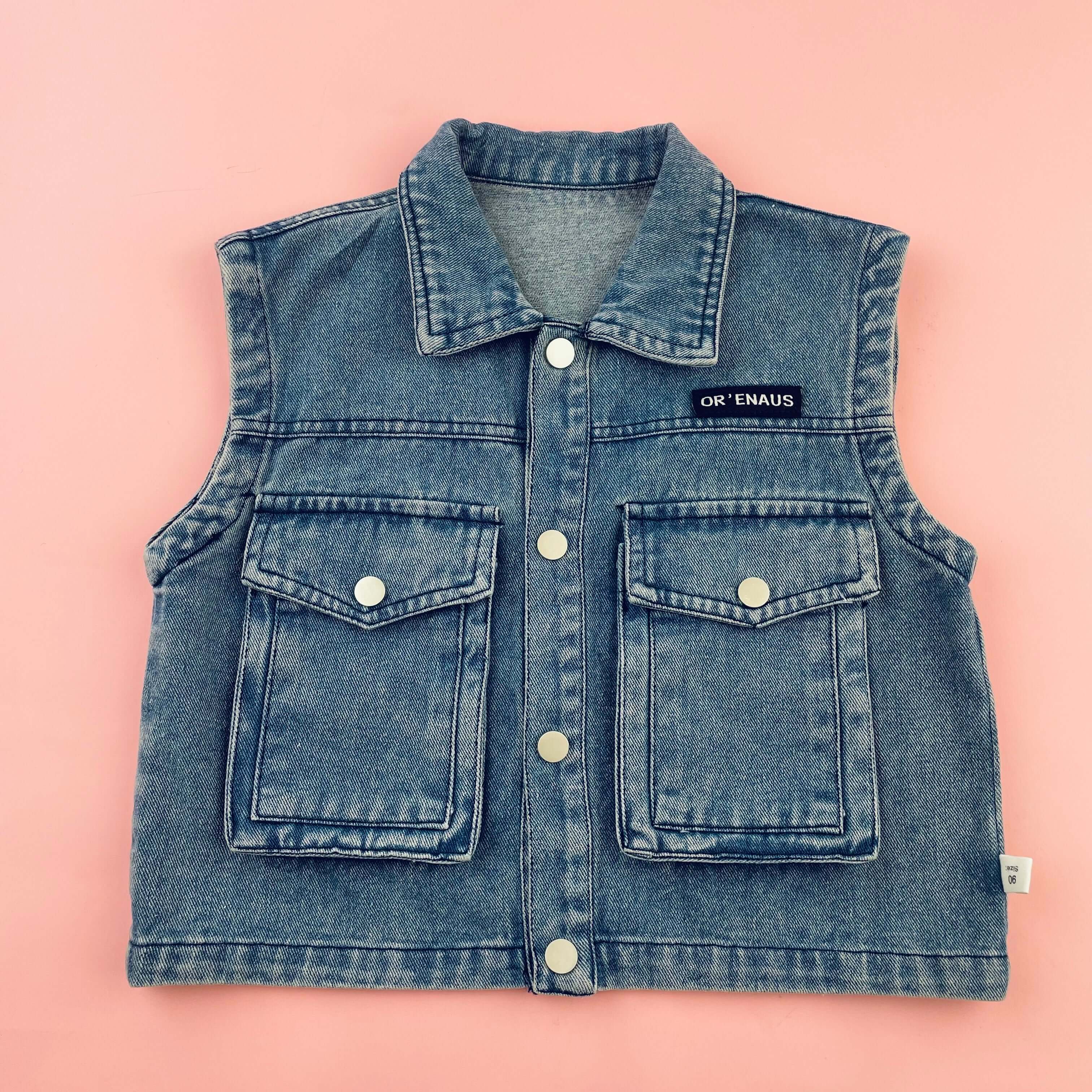 Personalized Children's Patch Denim Vest - Image 6