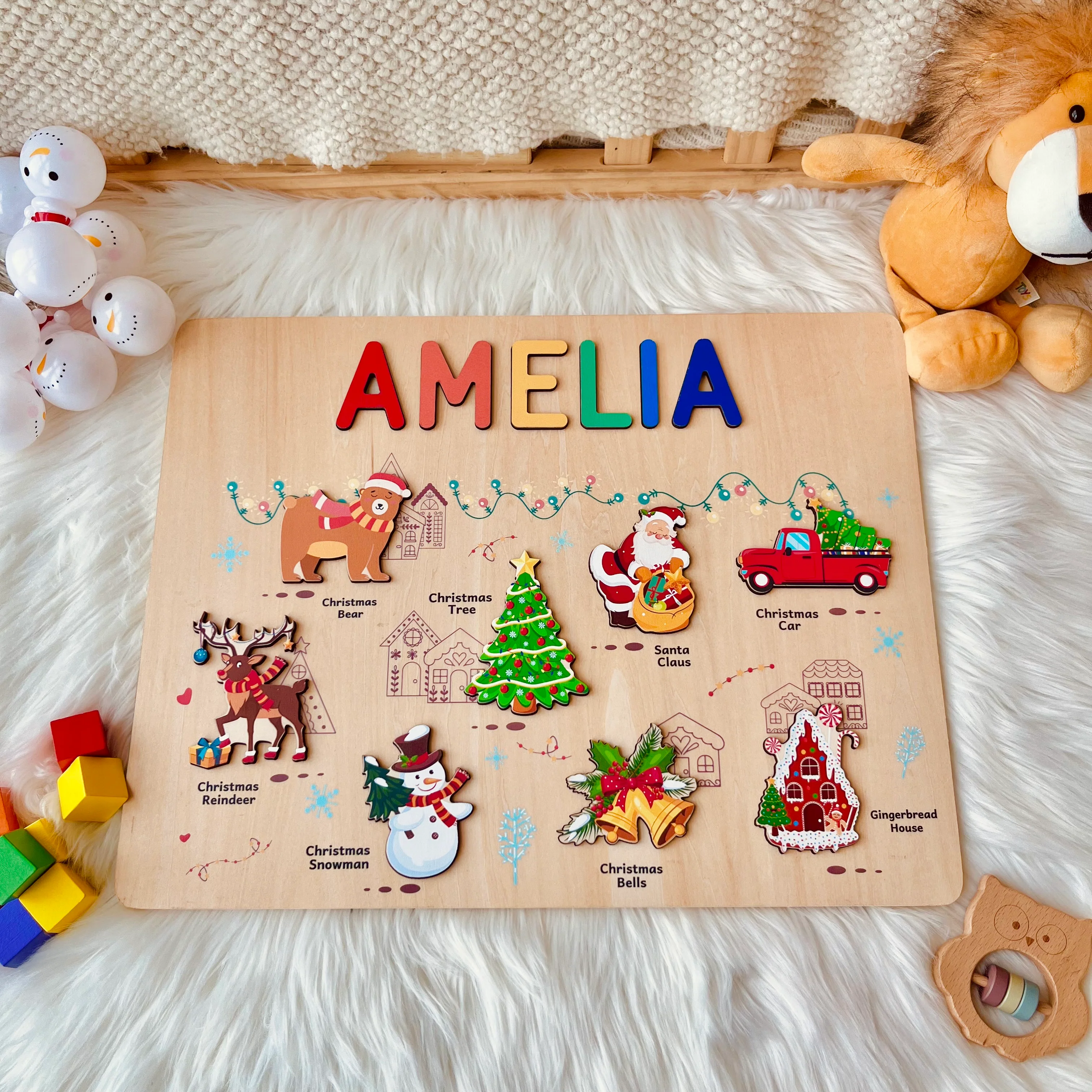 Personalized Christmas Name Puzzle - Image 3