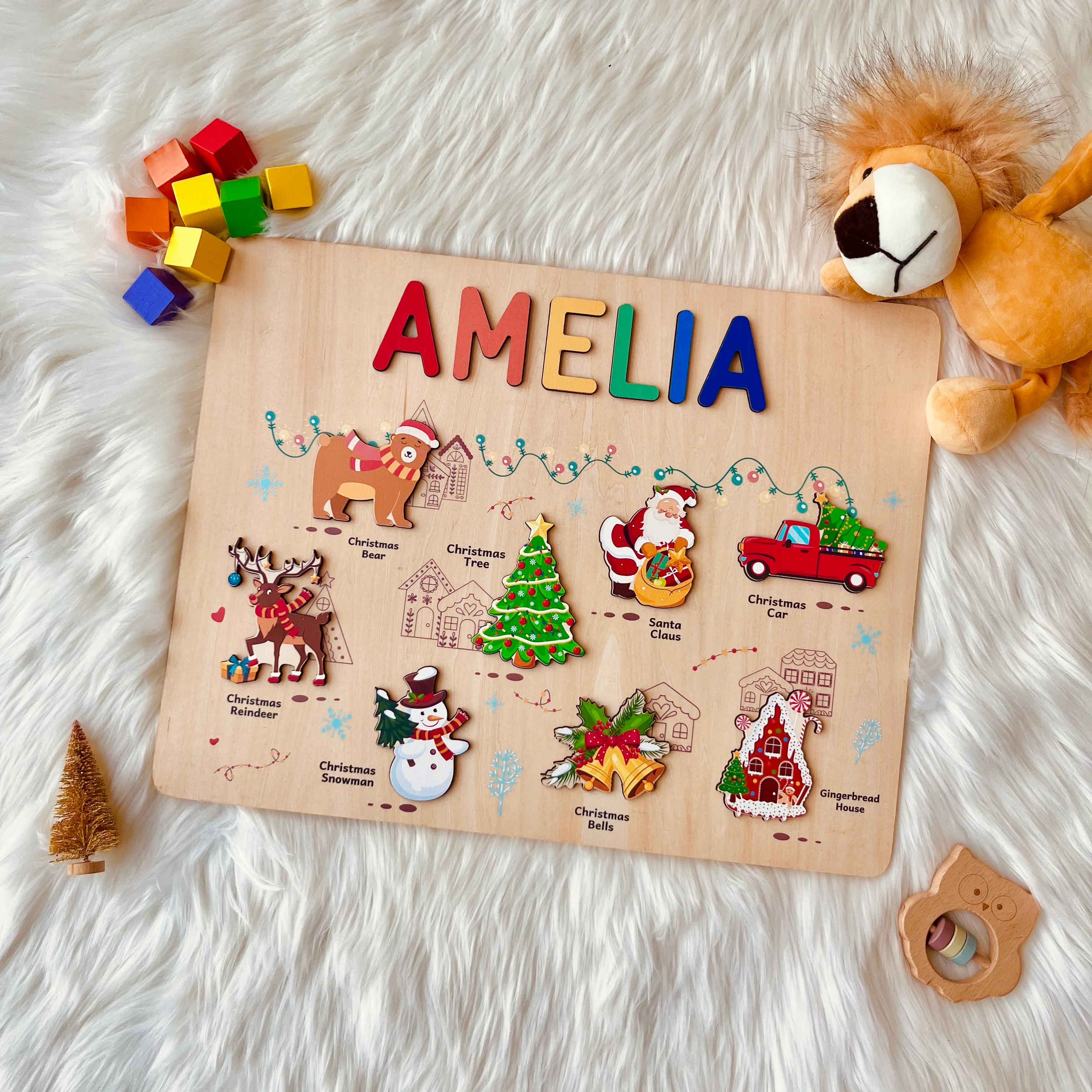 Personalized Christmas Name Puzzle - Image 4