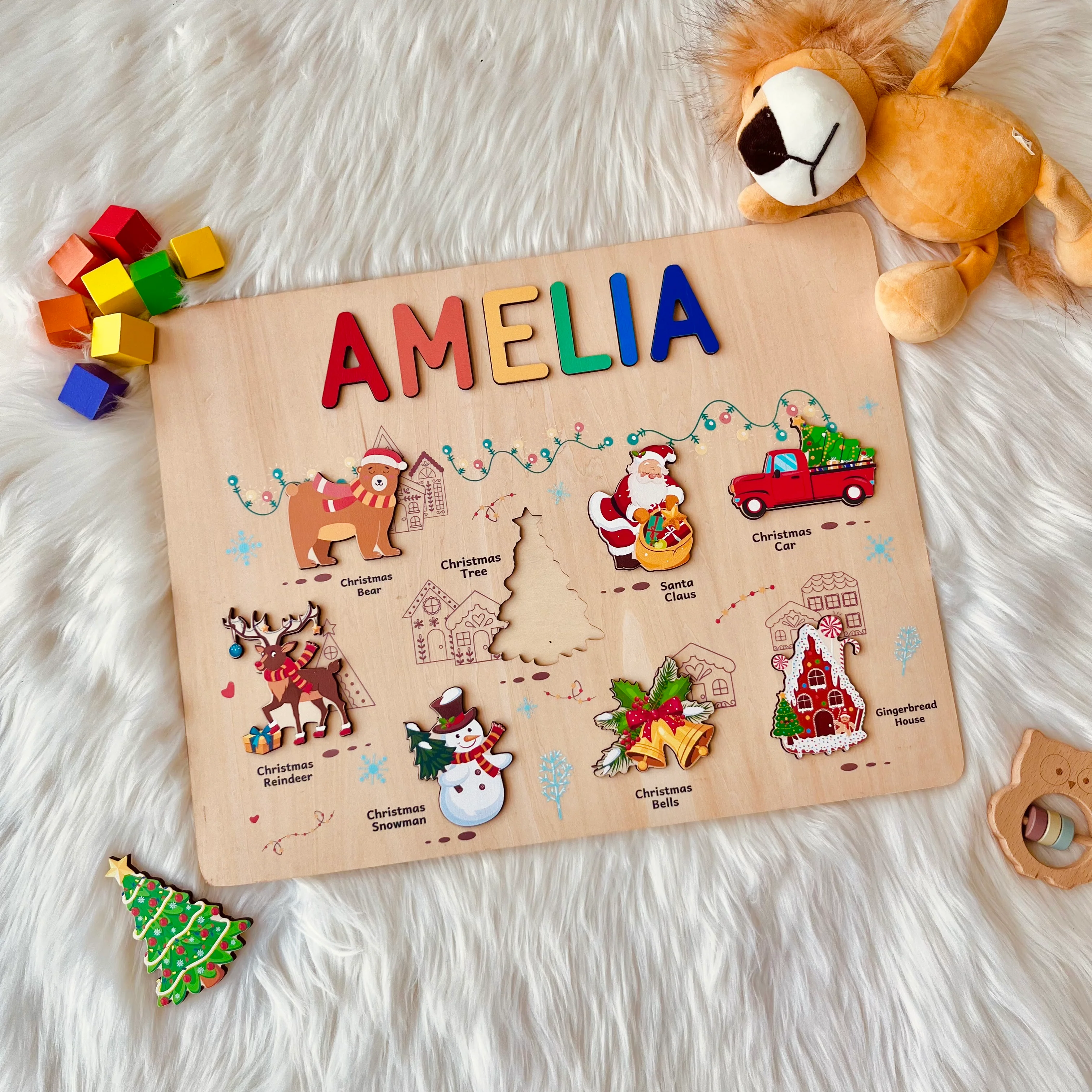 Personalized Christmas Name Puzzle - Image 5