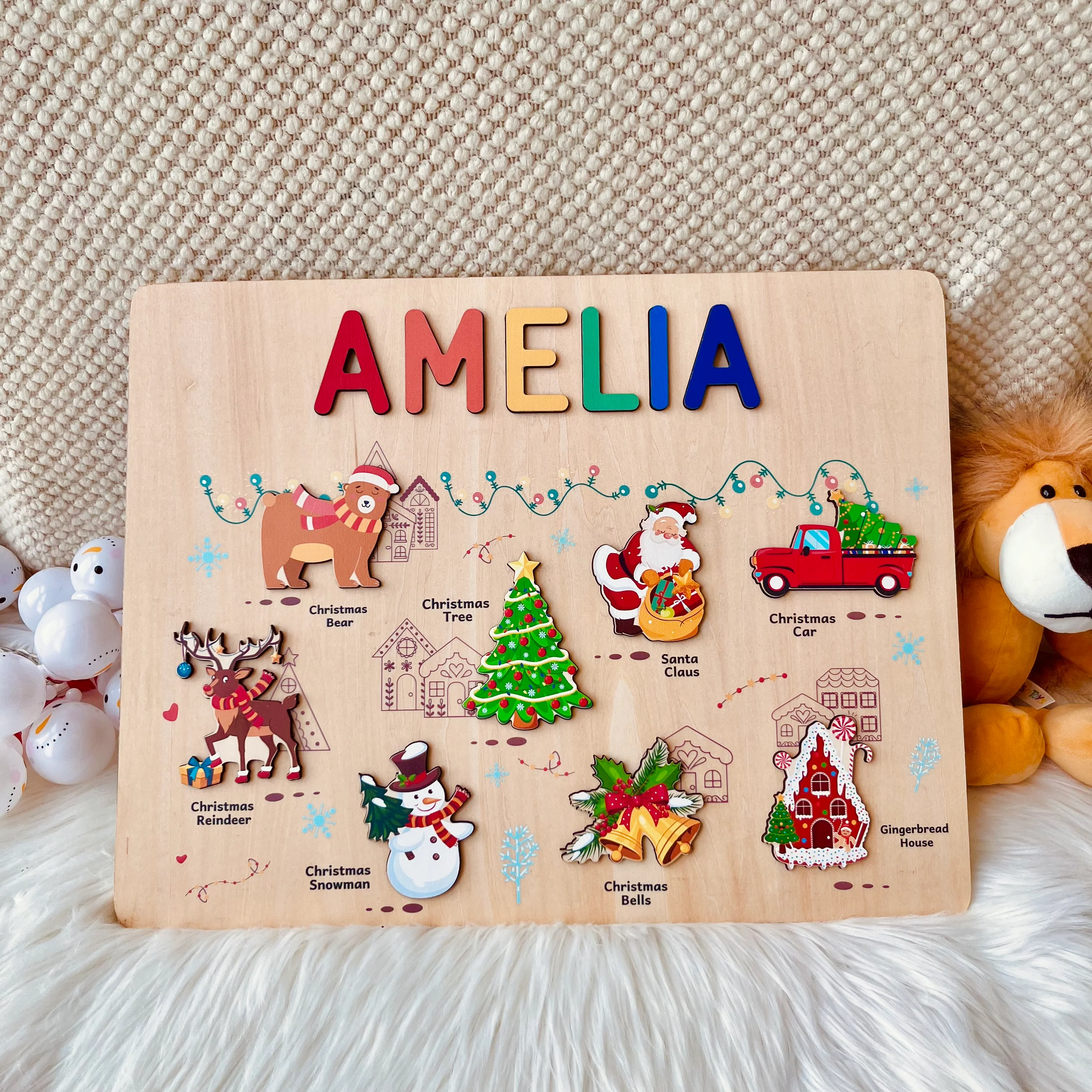 Personalized Christmas Name Puzzle - Image 6