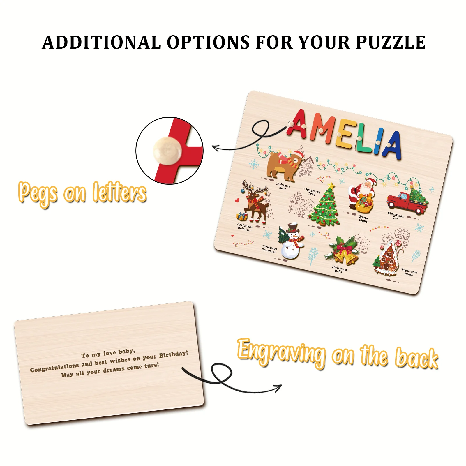 Personalized Christmas Name Puzzle - Image 7