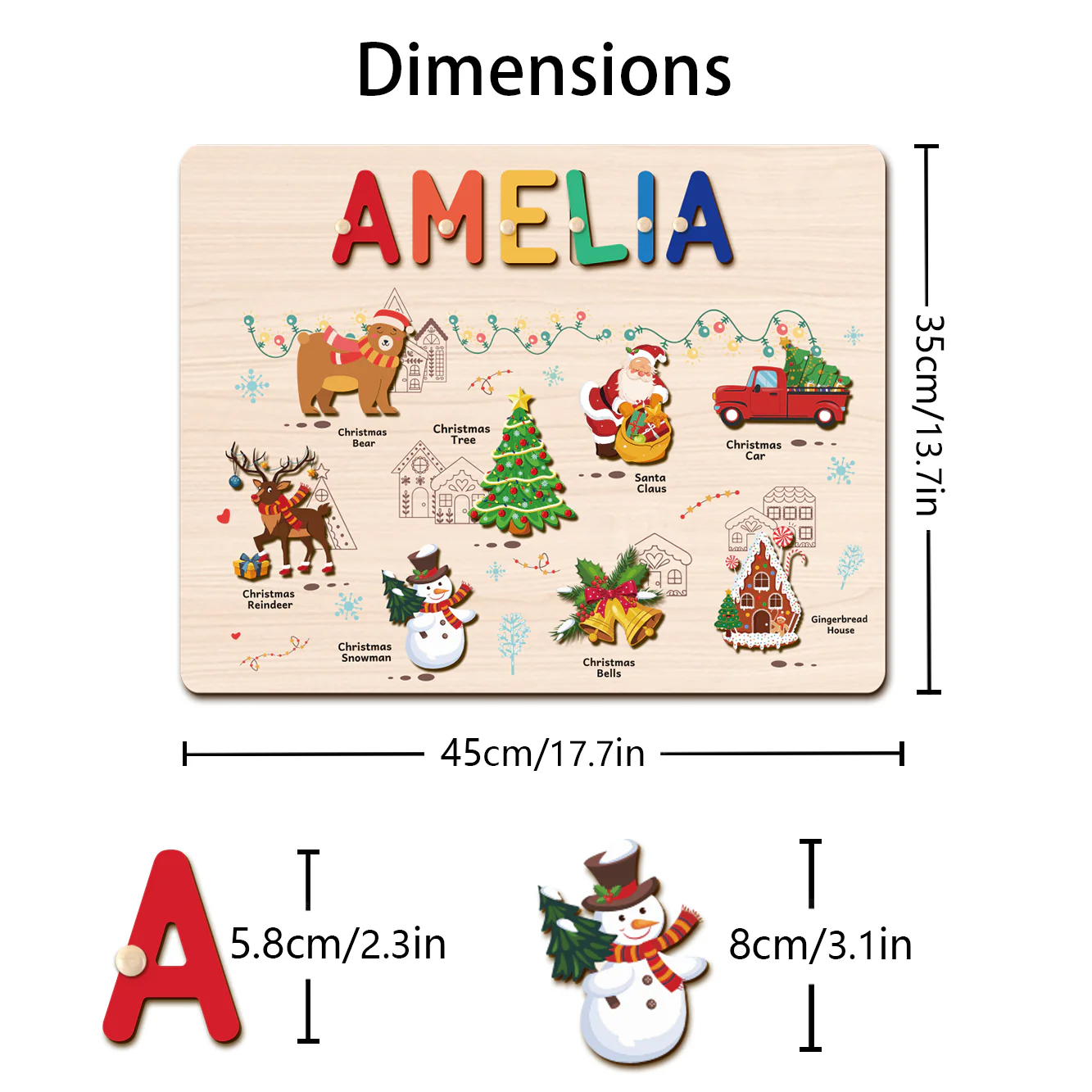 Personalized Christmas Name Puzzle - Image 8